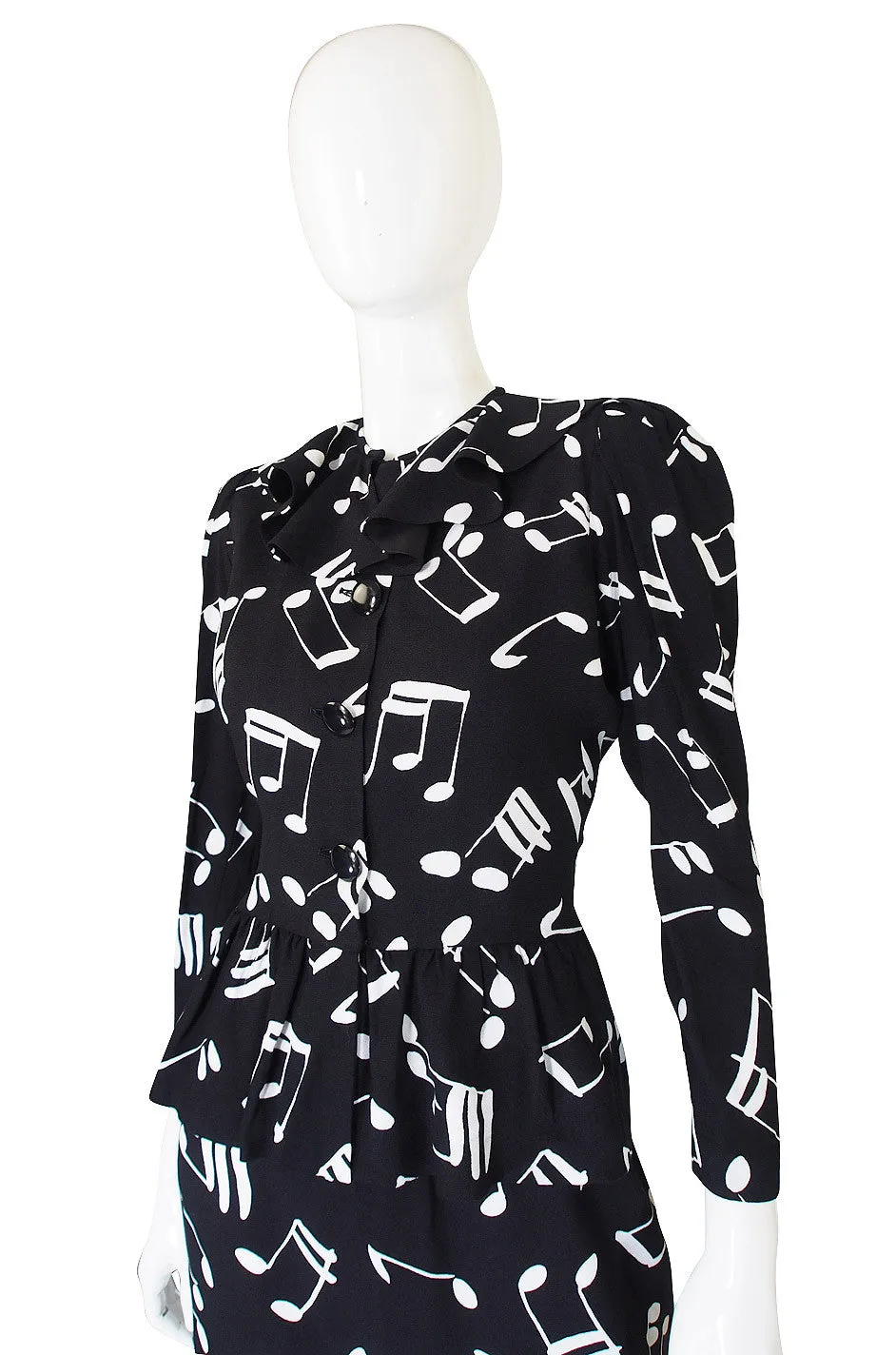 F/W 1982 Yves Saint Laurent Musical Note Set