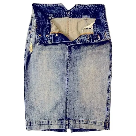 Gap Denim High-Waist Denim Pencil Skirt Women’s Size 26.