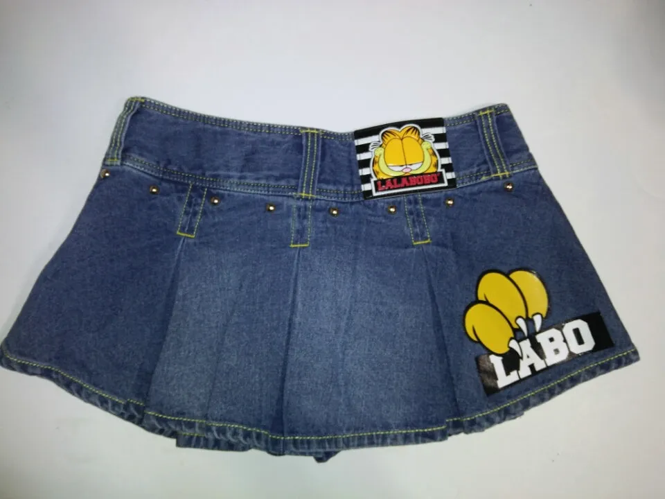 Garfield Lalabobo Denim Pants Skirt Skorts