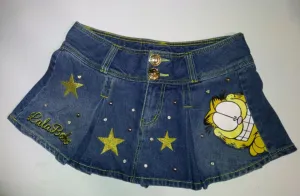 Garfield Lalabobo Denim Pants Skirt Skorts