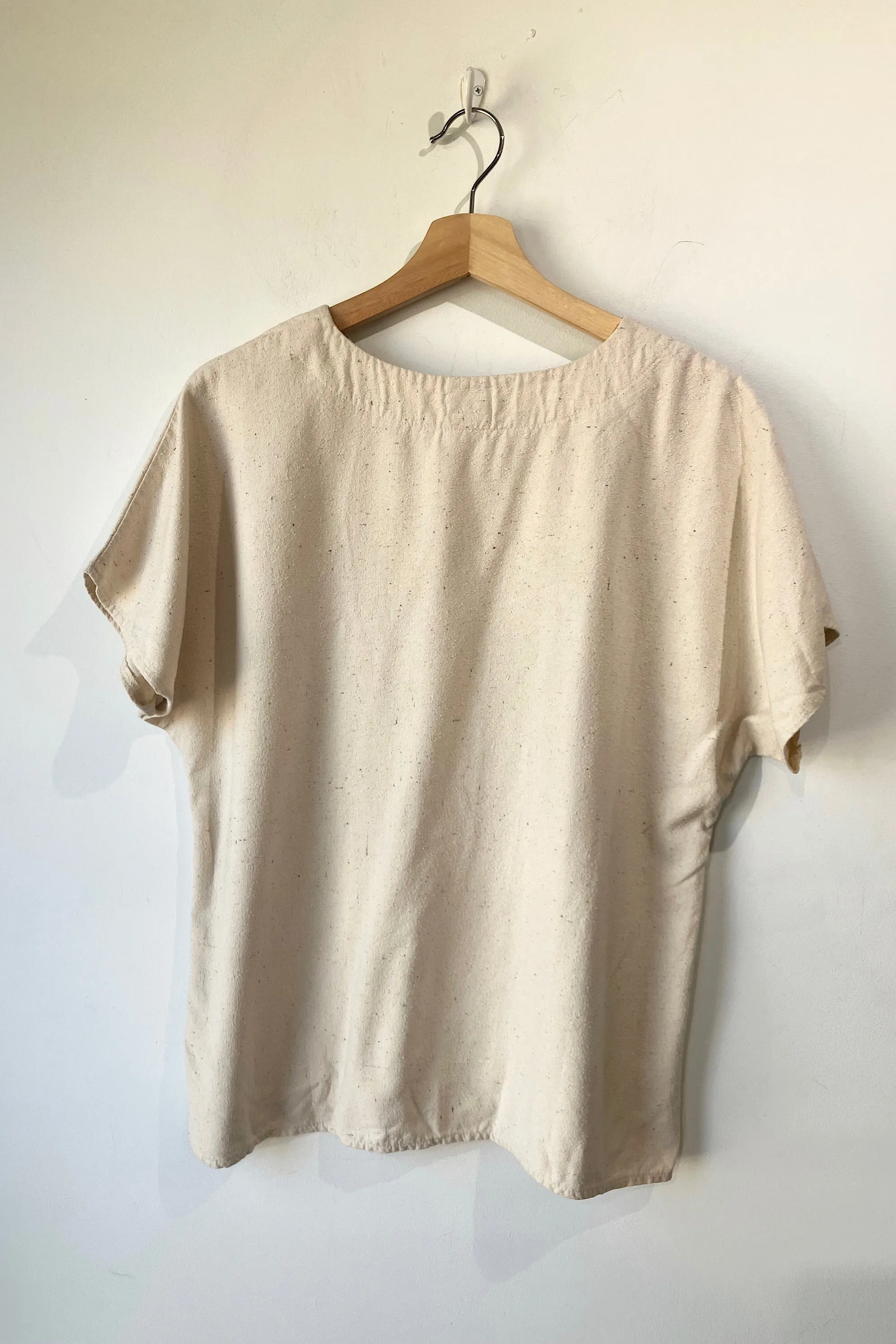 George Georgiou White Raw Silk Shirt