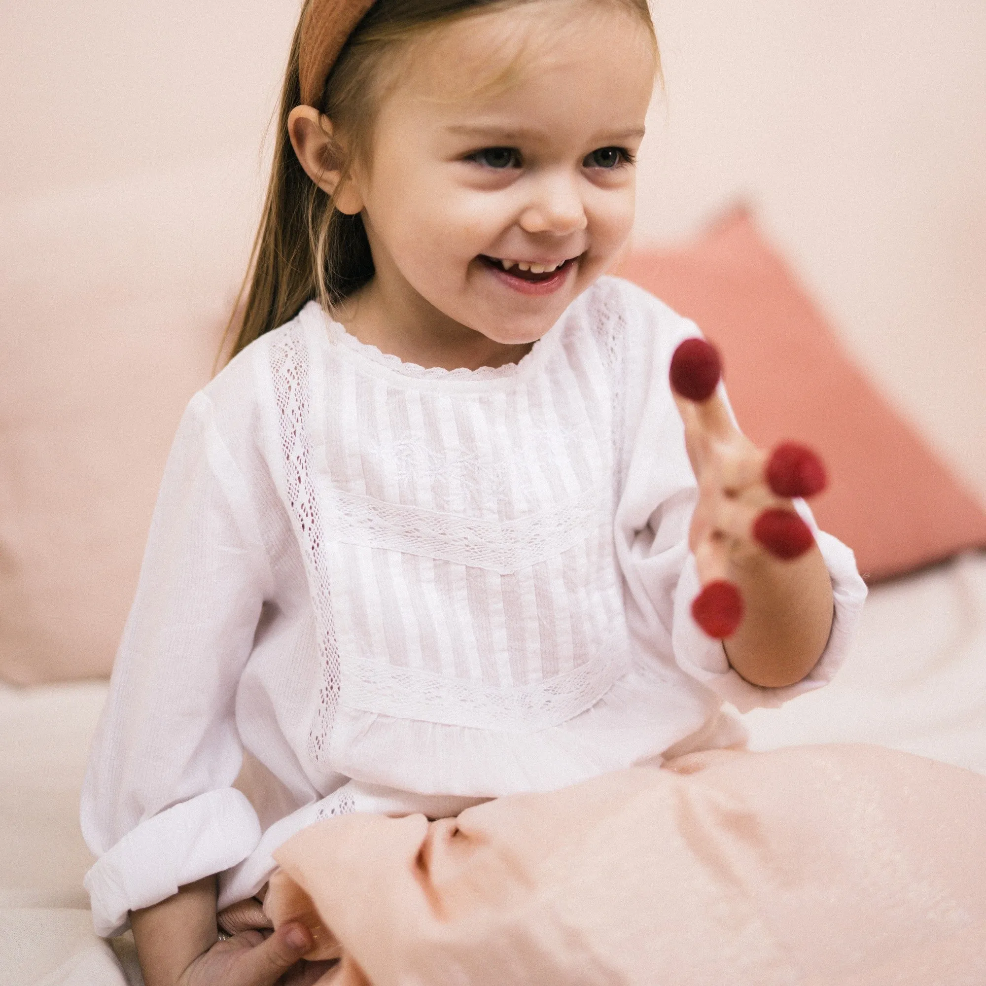 Girls Pauline White Blouse