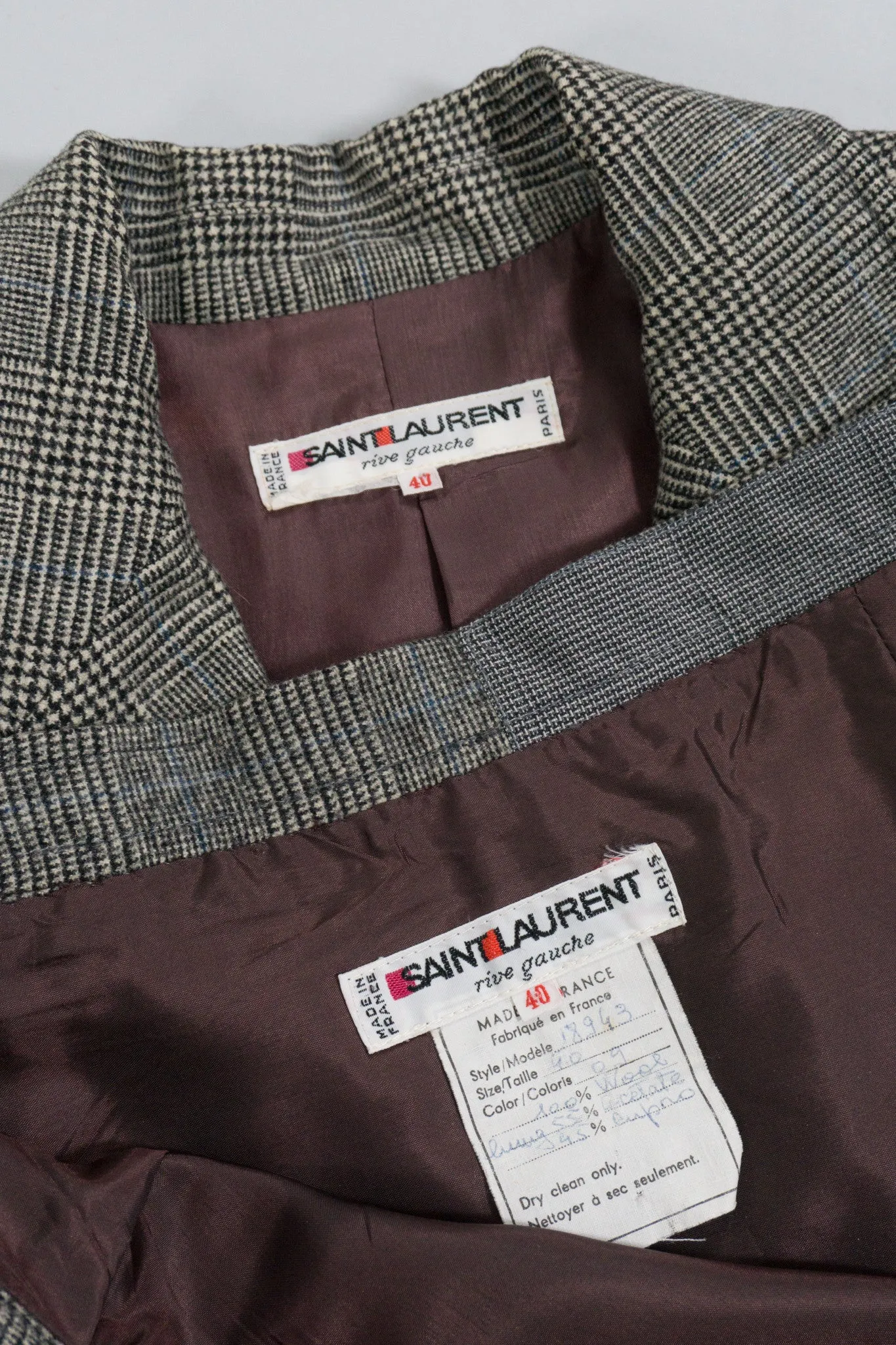 Glen Plaid Jacket & Skirt Set