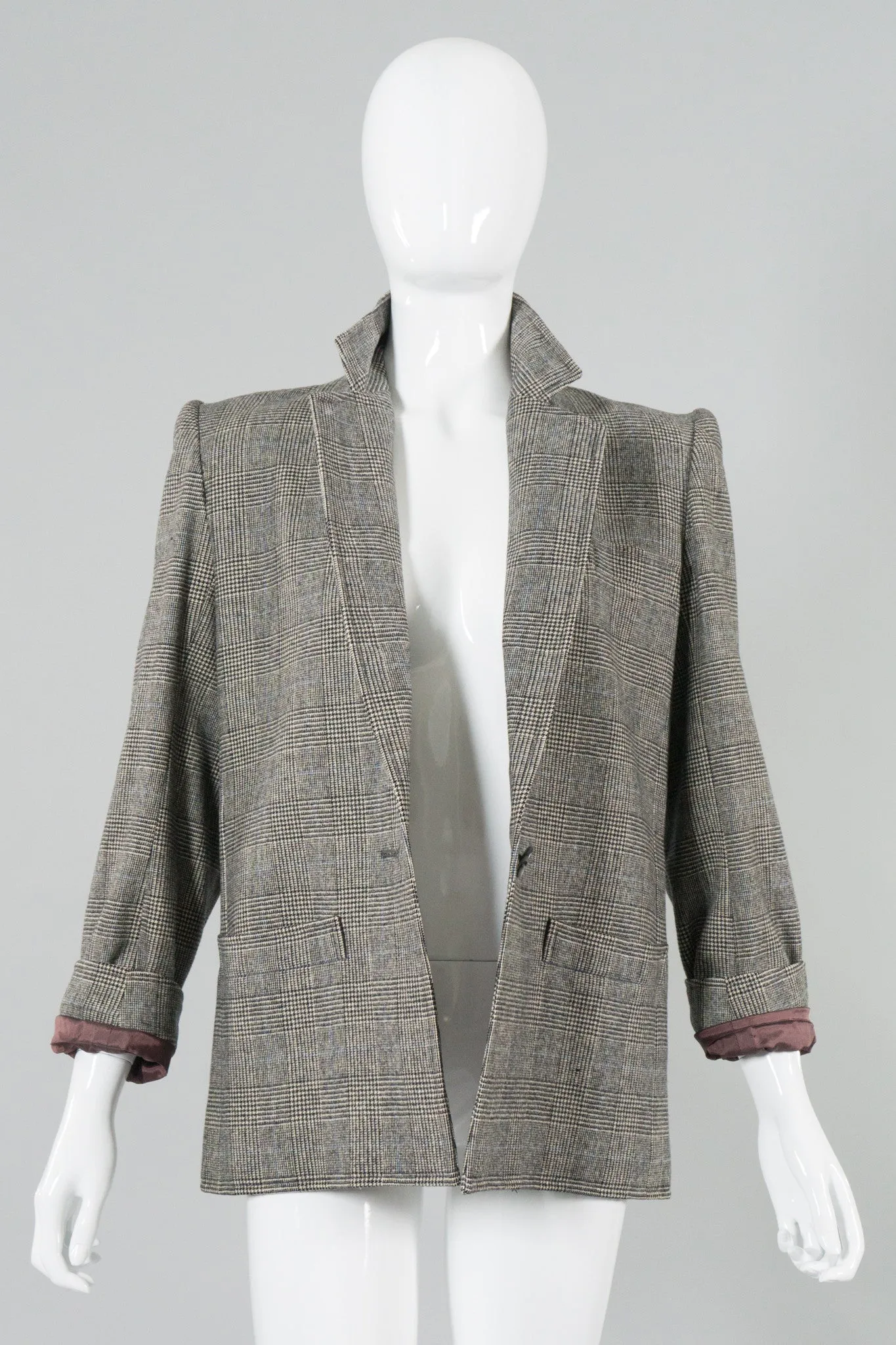 Glen Plaid Jacket & Skirt Set