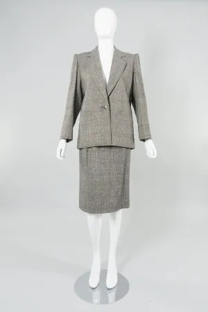 Glen Plaid Jacket & Skirt Set