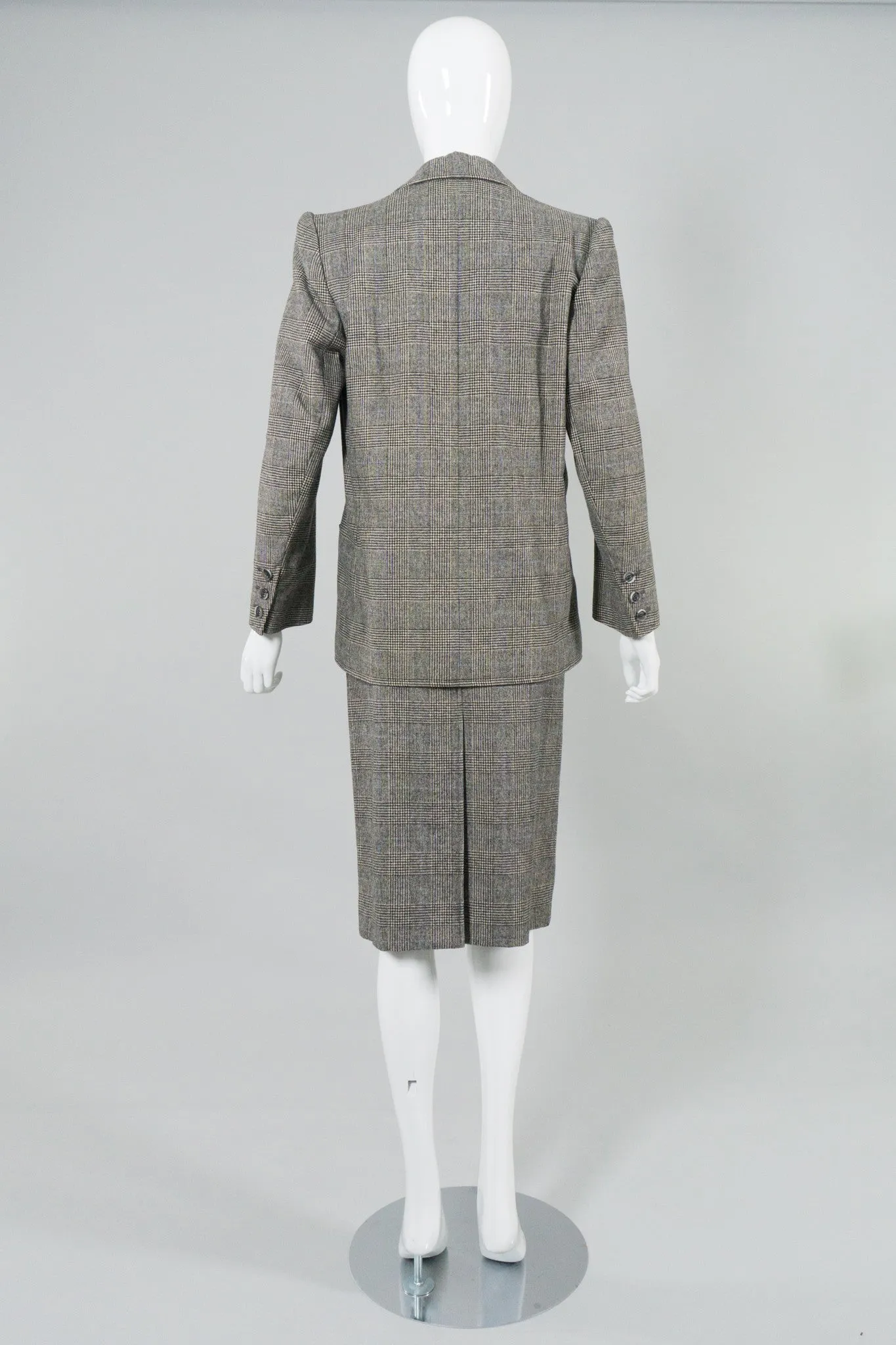 Glen Plaid Jacket & Skirt Set
