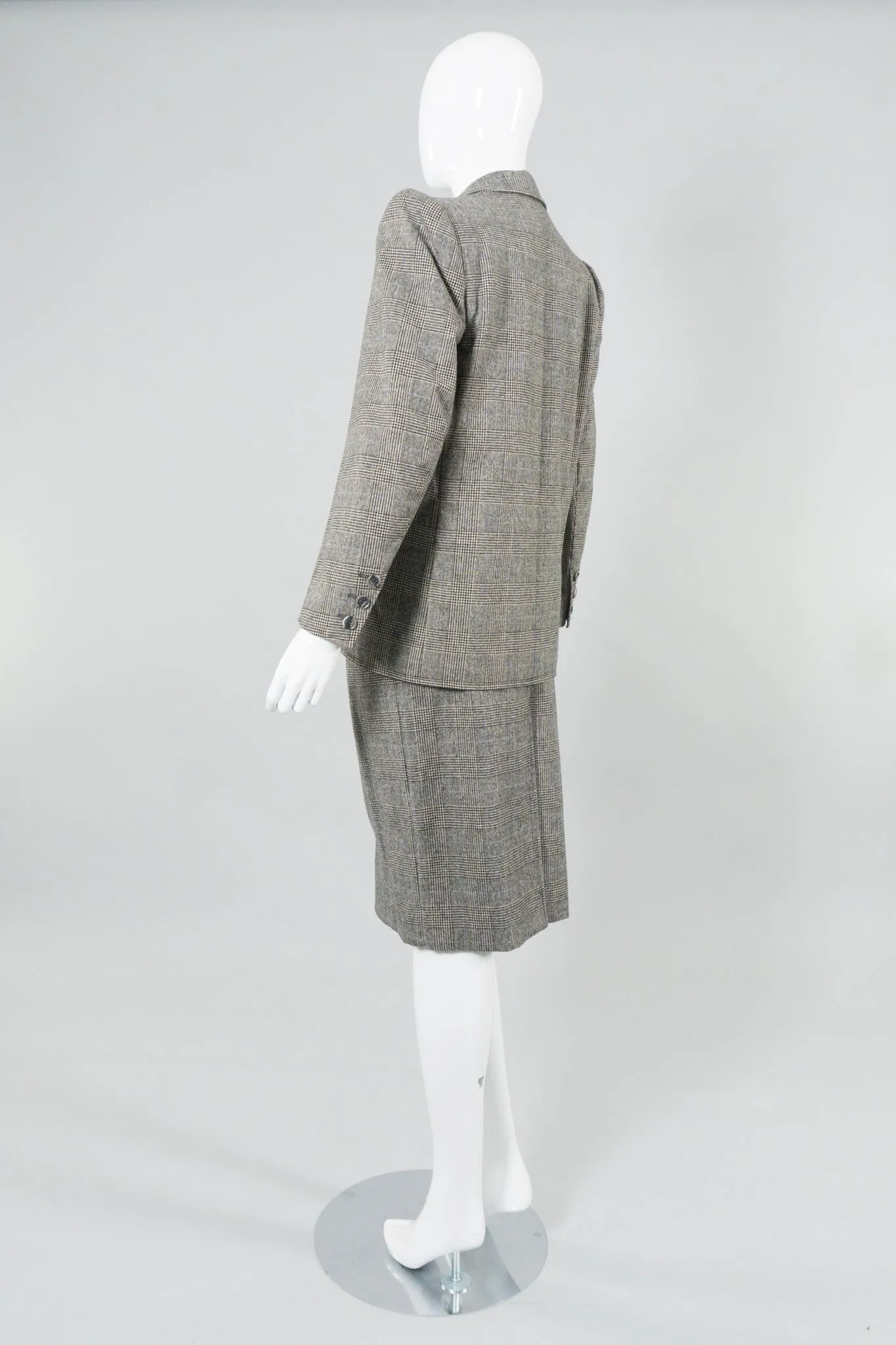 Glen Plaid Jacket & Skirt Set
