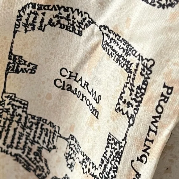 Harry Potter Marauders Map Dress Hot Topic Corset Back Fit &amp; Flare Size XL