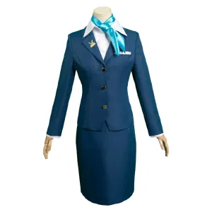 Hokkyoku Hyakkaten no Concierge-san Akino Working Suit Halloween Cosplay Costume