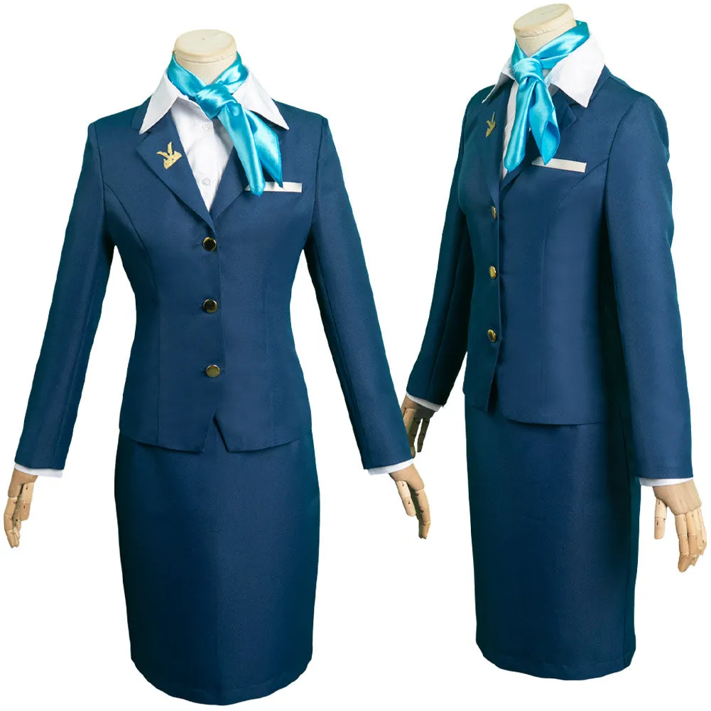 Hokkyoku Hyakkaten no Concierge-san Akino Working Suit Halloween Cosplay Costume