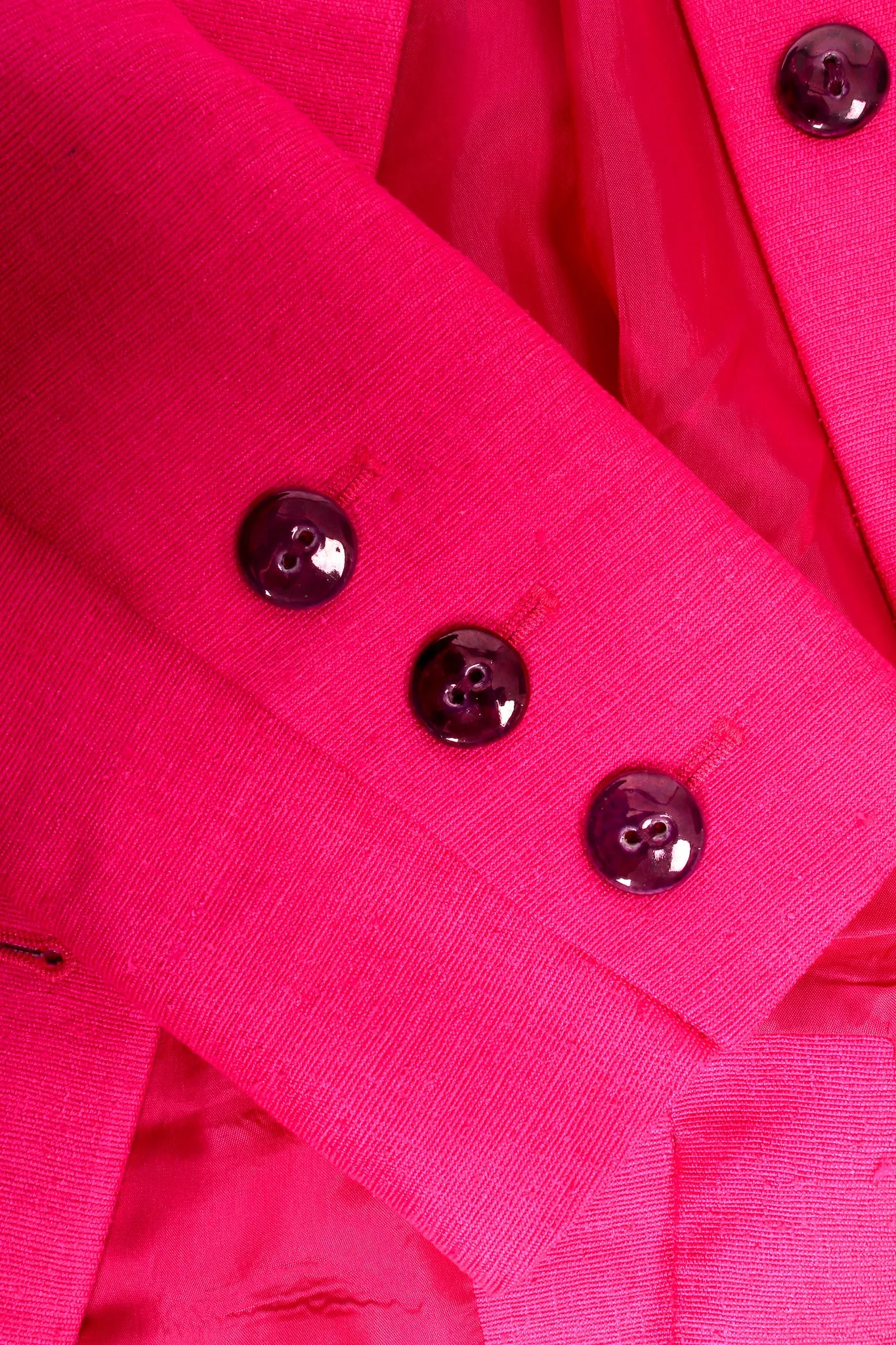 Hot Neon Silk Jacket & Skirt Set