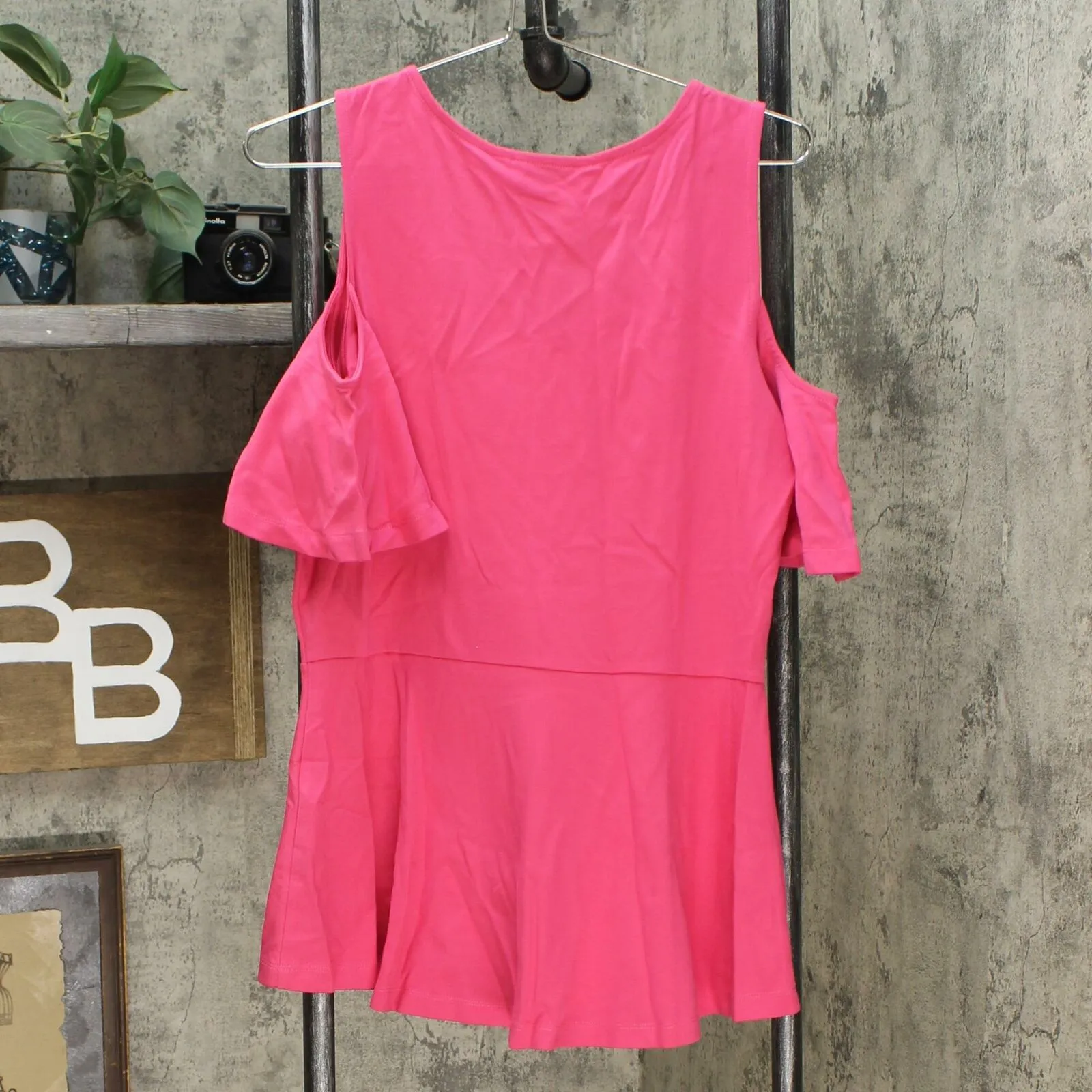 Isaac Mizrahi Live! Women's Cold Shoulder Peplum Top