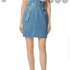 J Brand Heavenly Paperbag Denim Skirt w/ Belt Sz Large