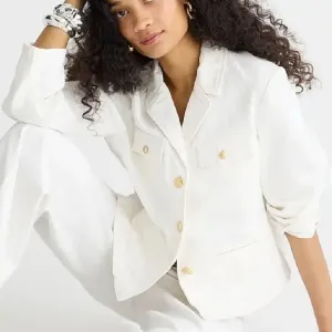 J. Crew Denim blazer-jacket in white