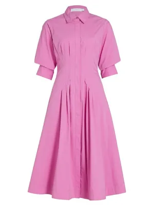 Jazz Pintuck Midi Dress
