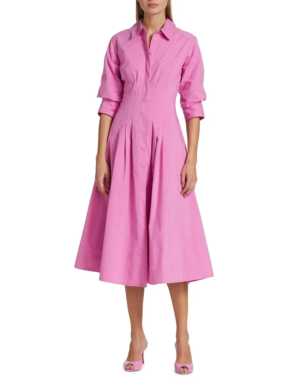 Jazz Pintuck Midi Dress
