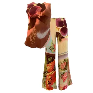 Jean Paul Gaultier Floral Silk Set