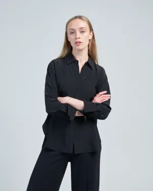 joe silk blouse