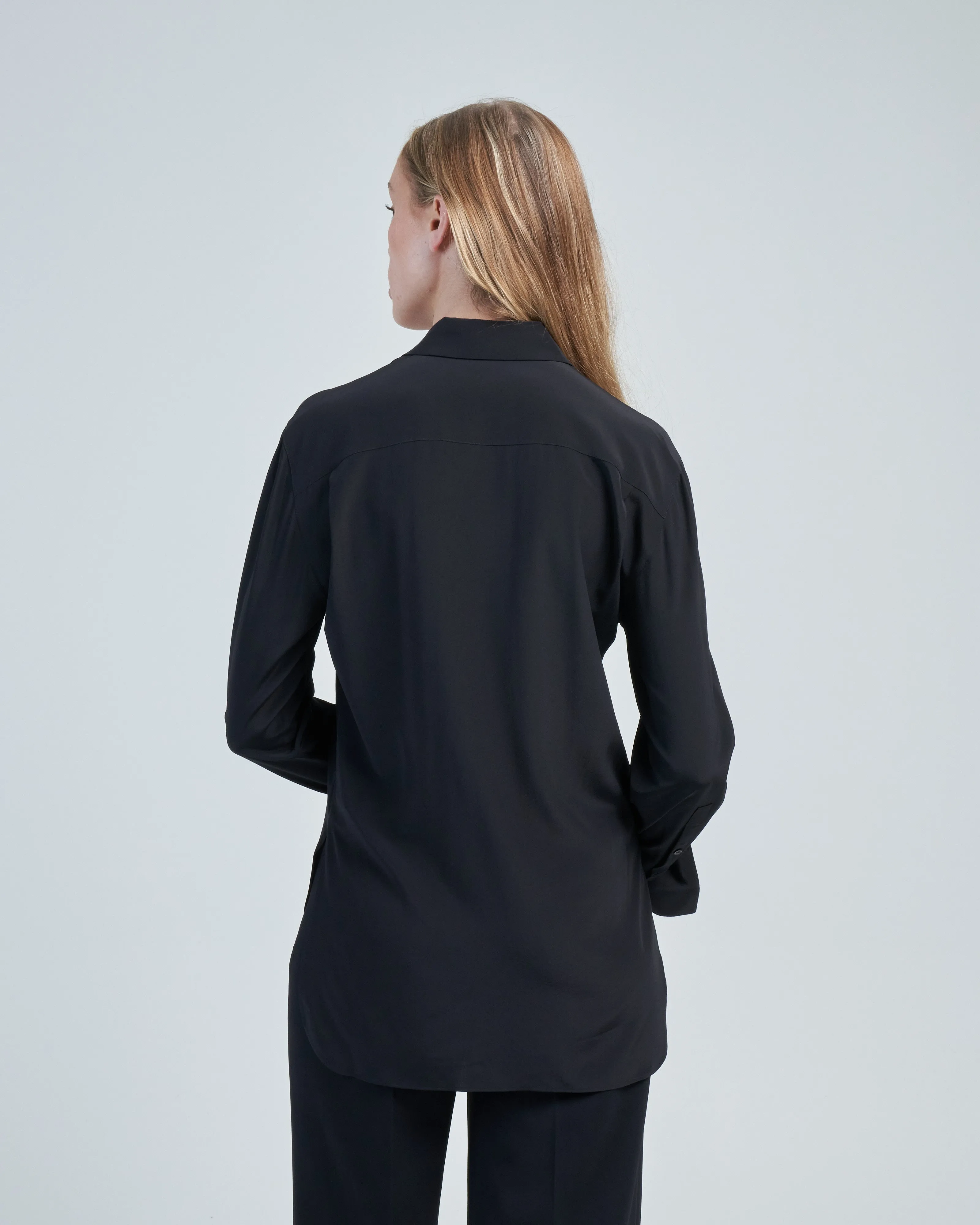 joe silk blouse