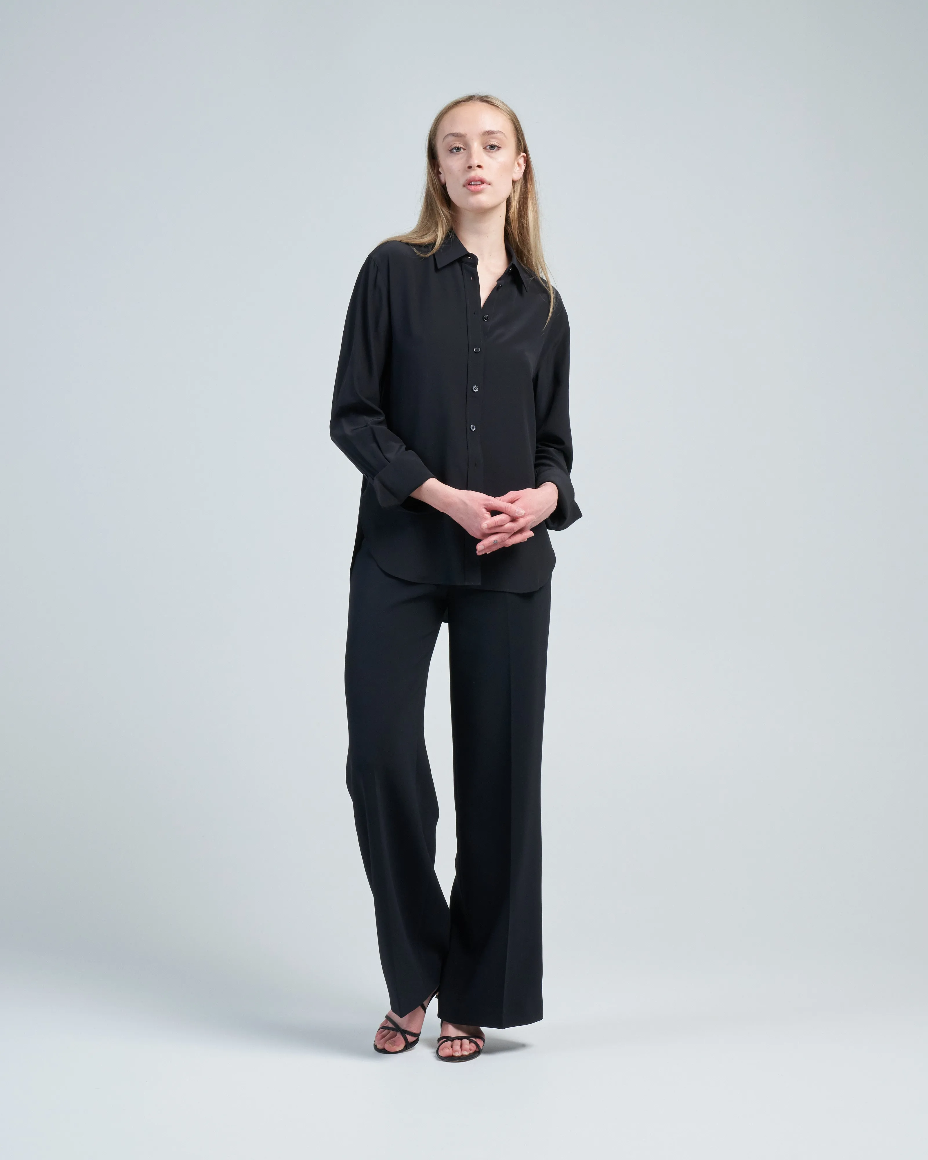 joe silk blouse