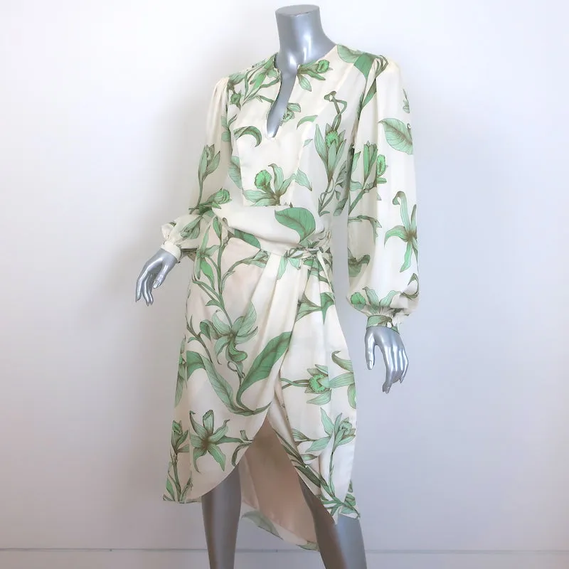 Johanna Ortiz Andean Garden Blouse & Botanist Guide Wrap Skirt Set Cream Size 2