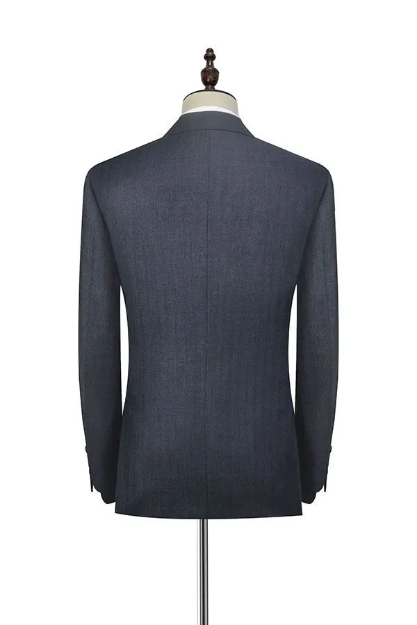 Julio Dark Grey Stripe Pattern Mens Suits for Formal
