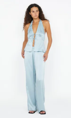 KAIA HALTER TOP - DUCK EGG