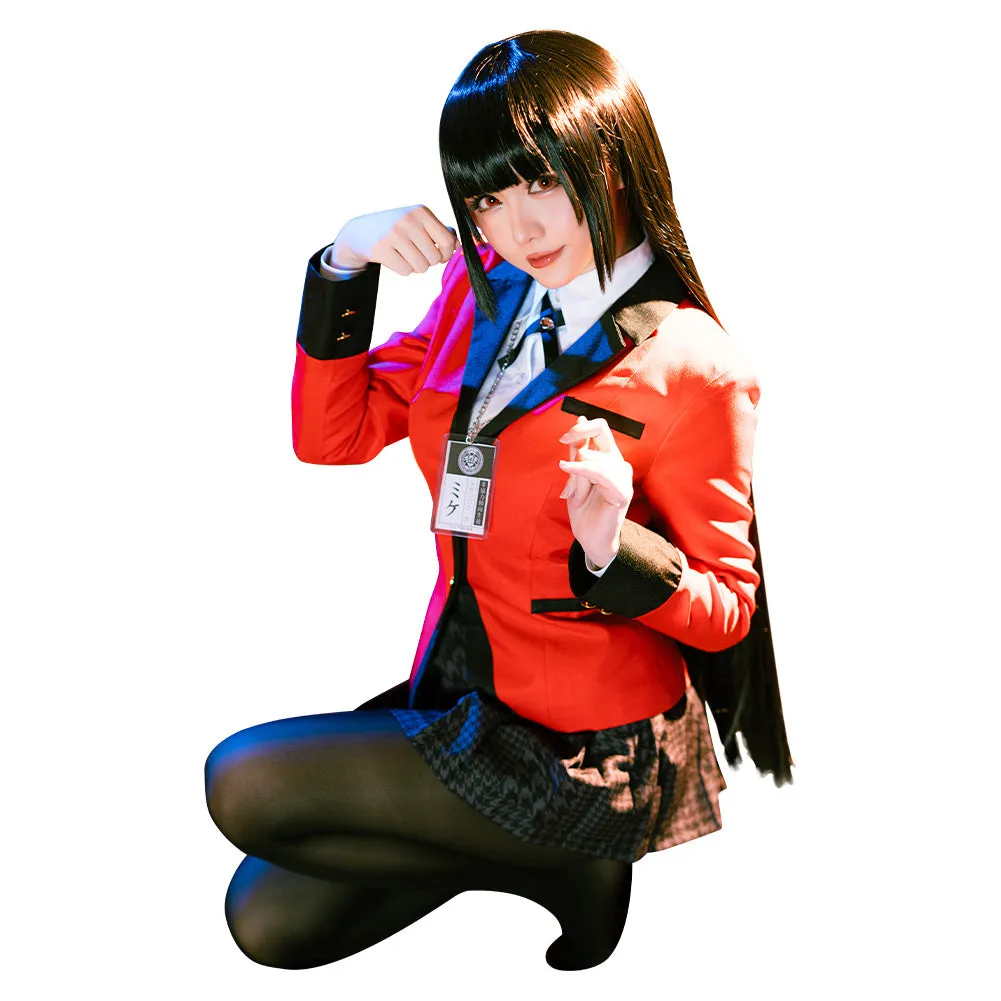 Kakegurui: Compulsive Gambler Halloween Carnival Suit Jabami Yumeko/Meari Saotome Cosplay Costume Uniform Skirt Outfits