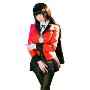 Kakegurui: Compulsive Gambler Halloween Carnival Suit Jabami Yumeko/Meari Saotome Cosplay Costume Uniform Skirt Outfits