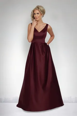 Kanali K Size 12 1728 Wine Bridesmaid Dress