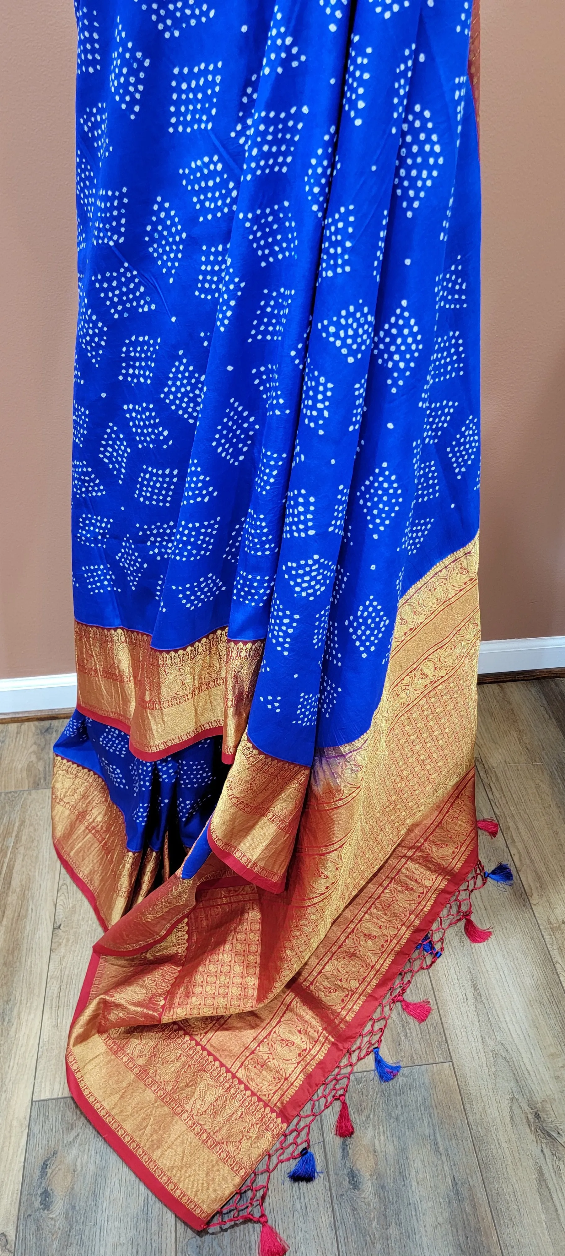 Kanchi Hand Tie Bandhini Saree Collection