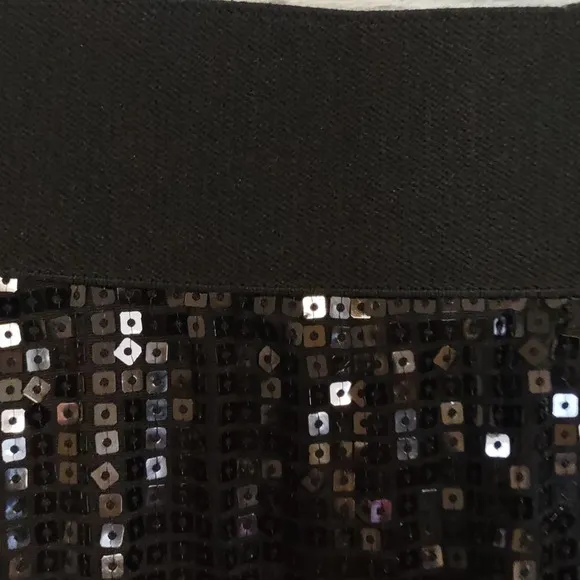 Karen Kane Black Sequin Skirt OX