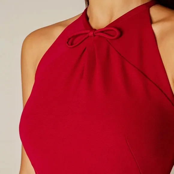 Karen Millen Bow Neck A Line Dress