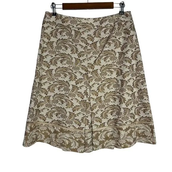 Karen Millen England Jacquard Aline Skirt size 8