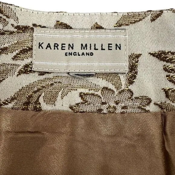 Karen Millen England Jacquard Aline Skirt size 8