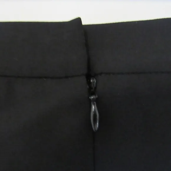 Kasper Box Pleat Hem A Line Skirt Black Plus