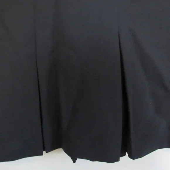 Kasper Box Pleat Hem A Line Skirt Black Plus
