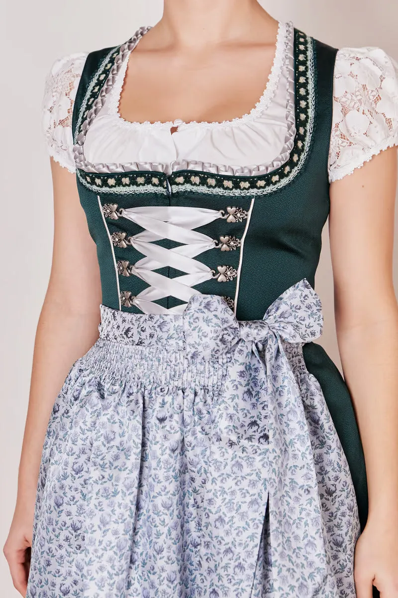 Kruger Midi Dirndl 2pcs. 60cm "RIEKE" green (42)