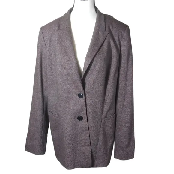 Lafayette 148 EUC Wool and Silk blend Blazer Jacket Top