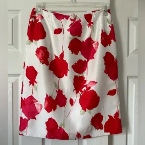 Le Suit Skirt, floral print, size 8
