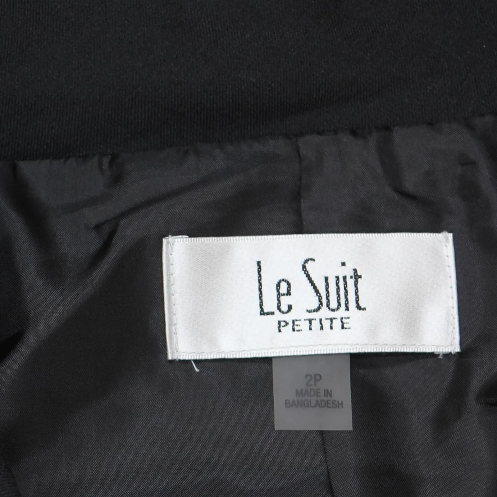 Le Suit Womens Crepe Tie-Collar Jacket & Pencil Skirt Suit 50041056