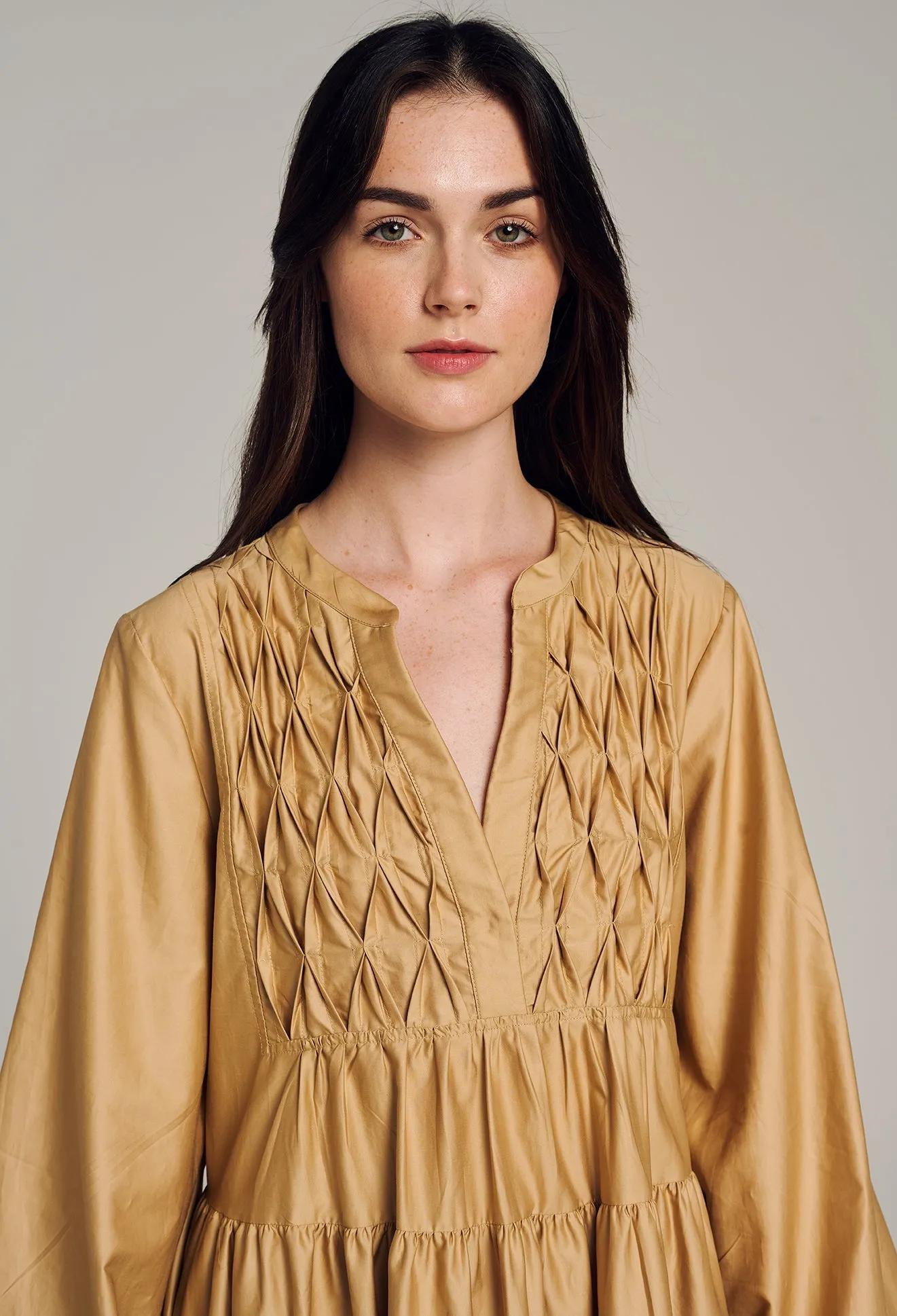 Leros Dress - Beige