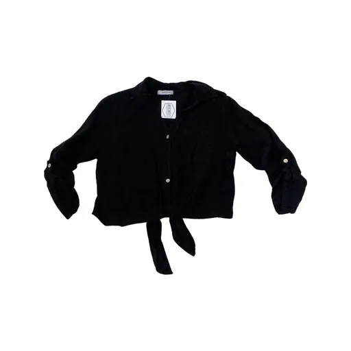 Linen Waist Tie Top