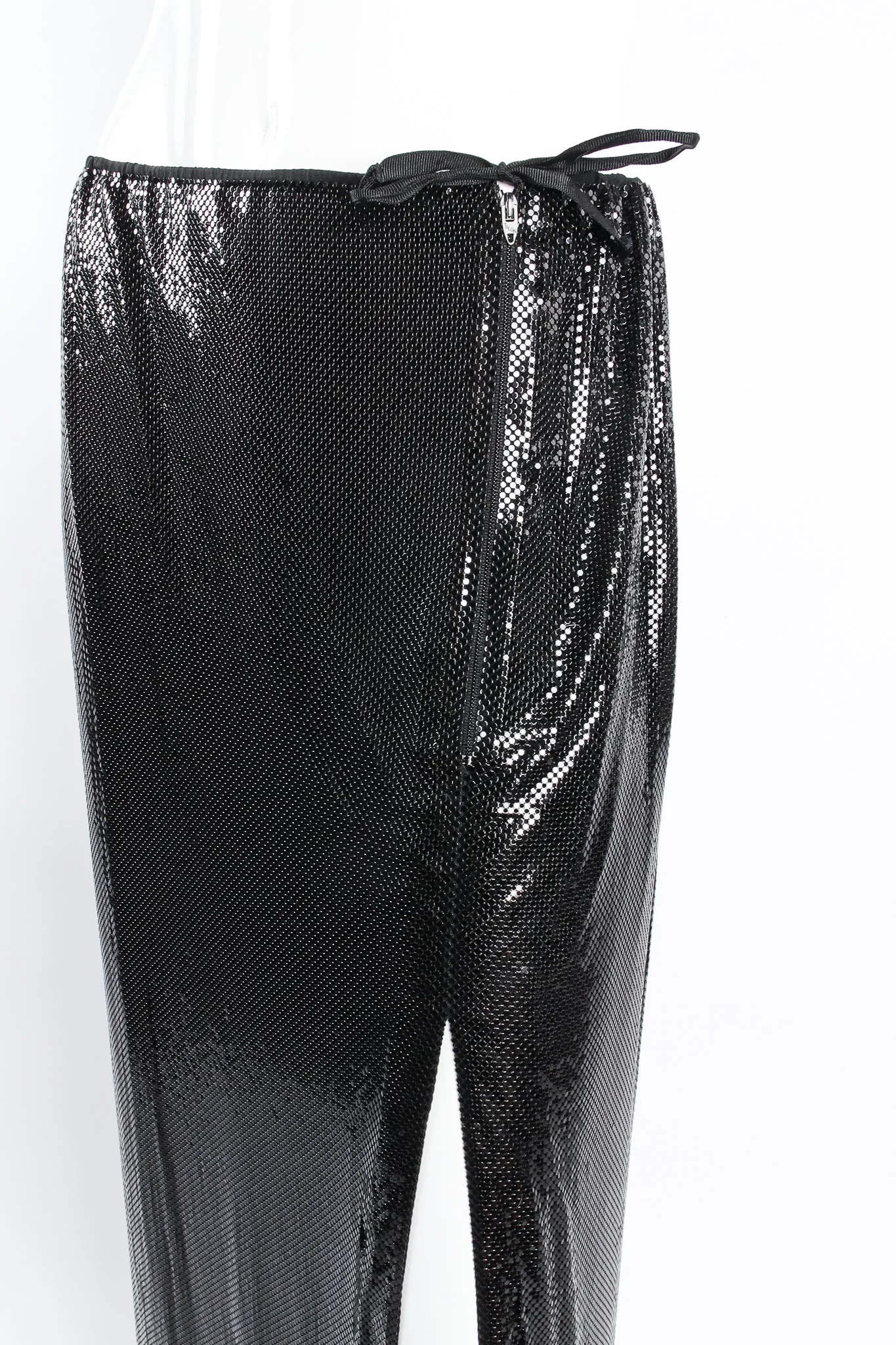 Liquid Metal Mesh Maxi Skirt