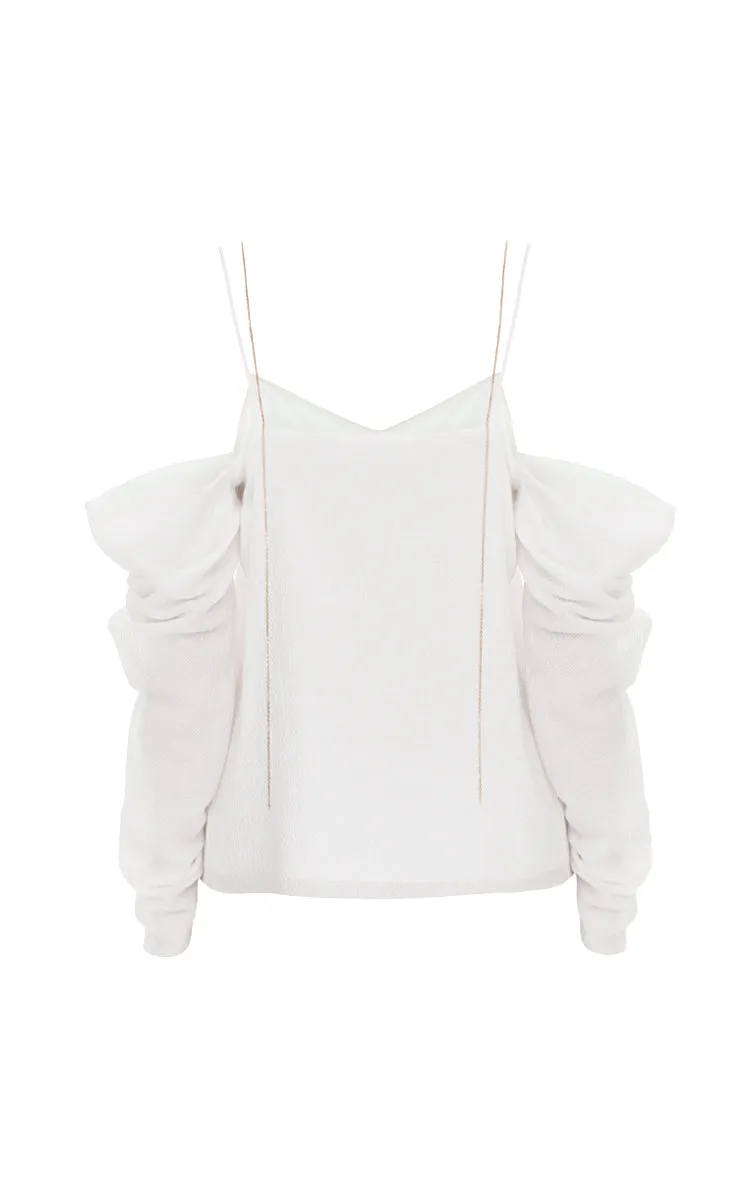Long Sleeve Open-Shoulder Summer Top