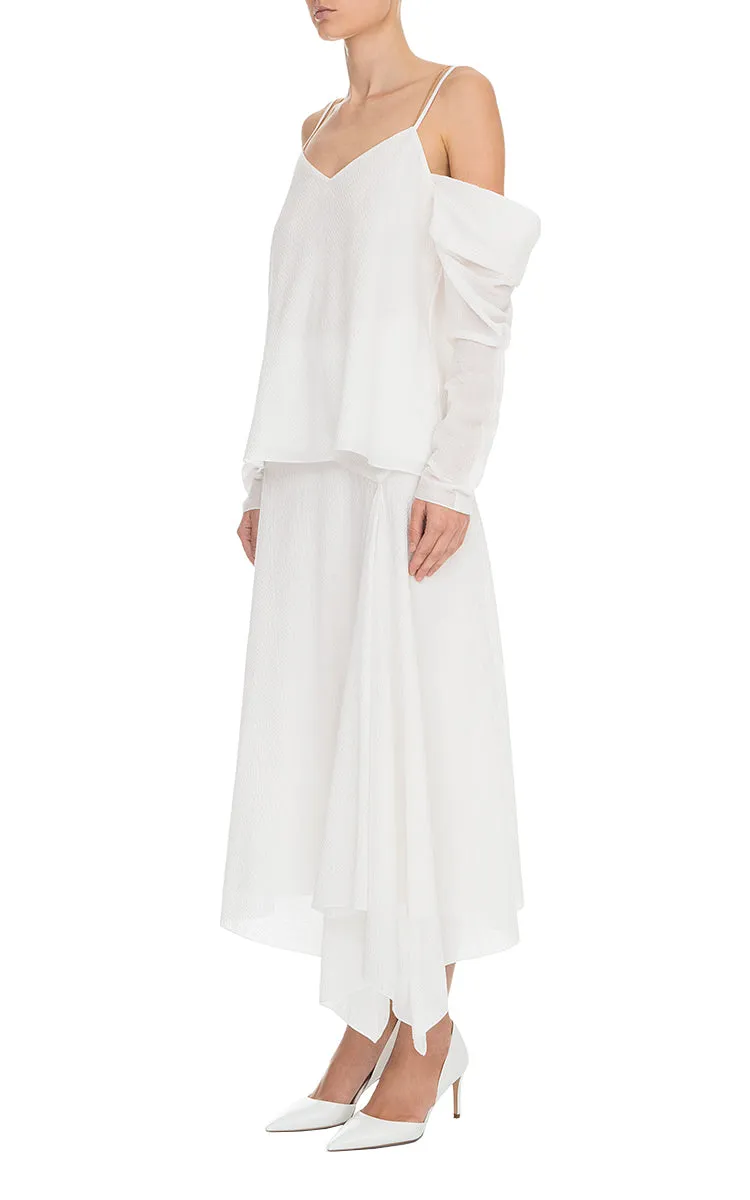 Long Sleeve Open-Shoulder Summer Top