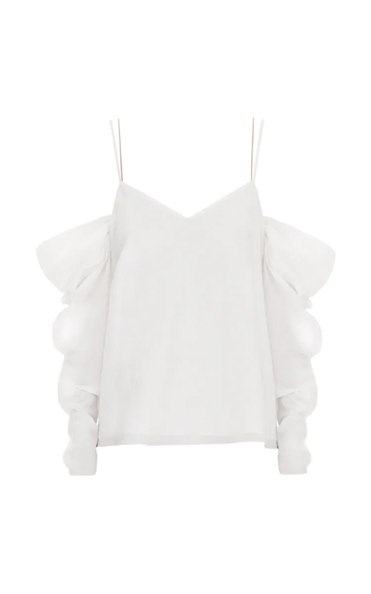 Long Sleeve Open-Shoulder Summer Top