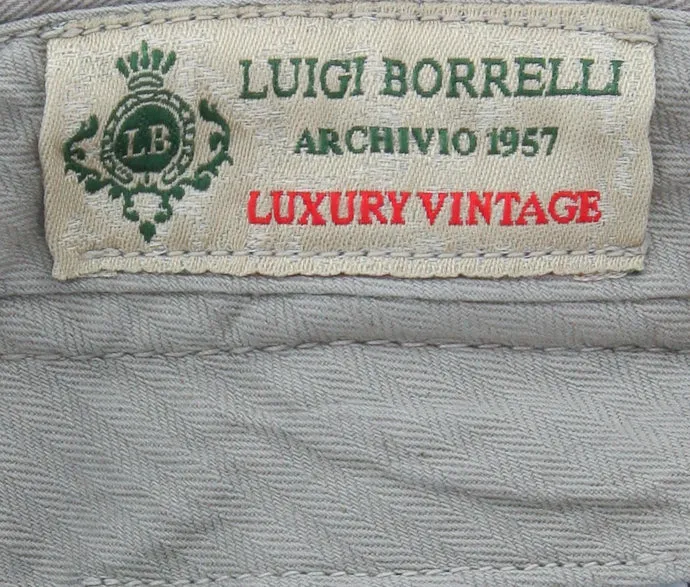 Luigi Borrelli Gray Pants – Size: 32 US / 48 EU