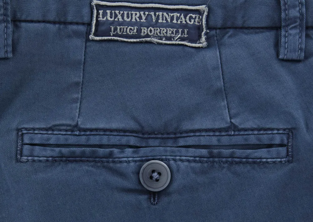Luigi Borrelli Navy Blue Pants - 34 US / 50 EU