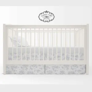 Maison Nola Storyland Toile Crib Skirt